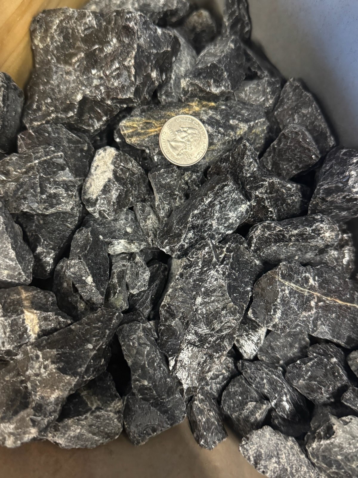 Black Obsidian Decorative Rock