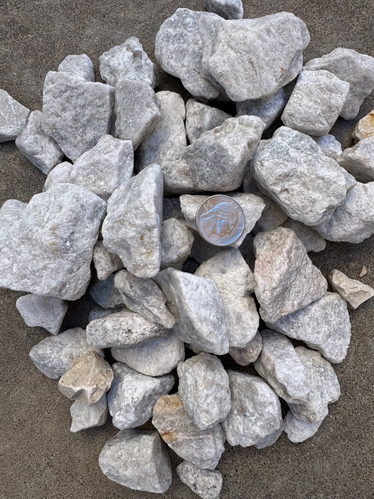 Mountain White Decorative Rock